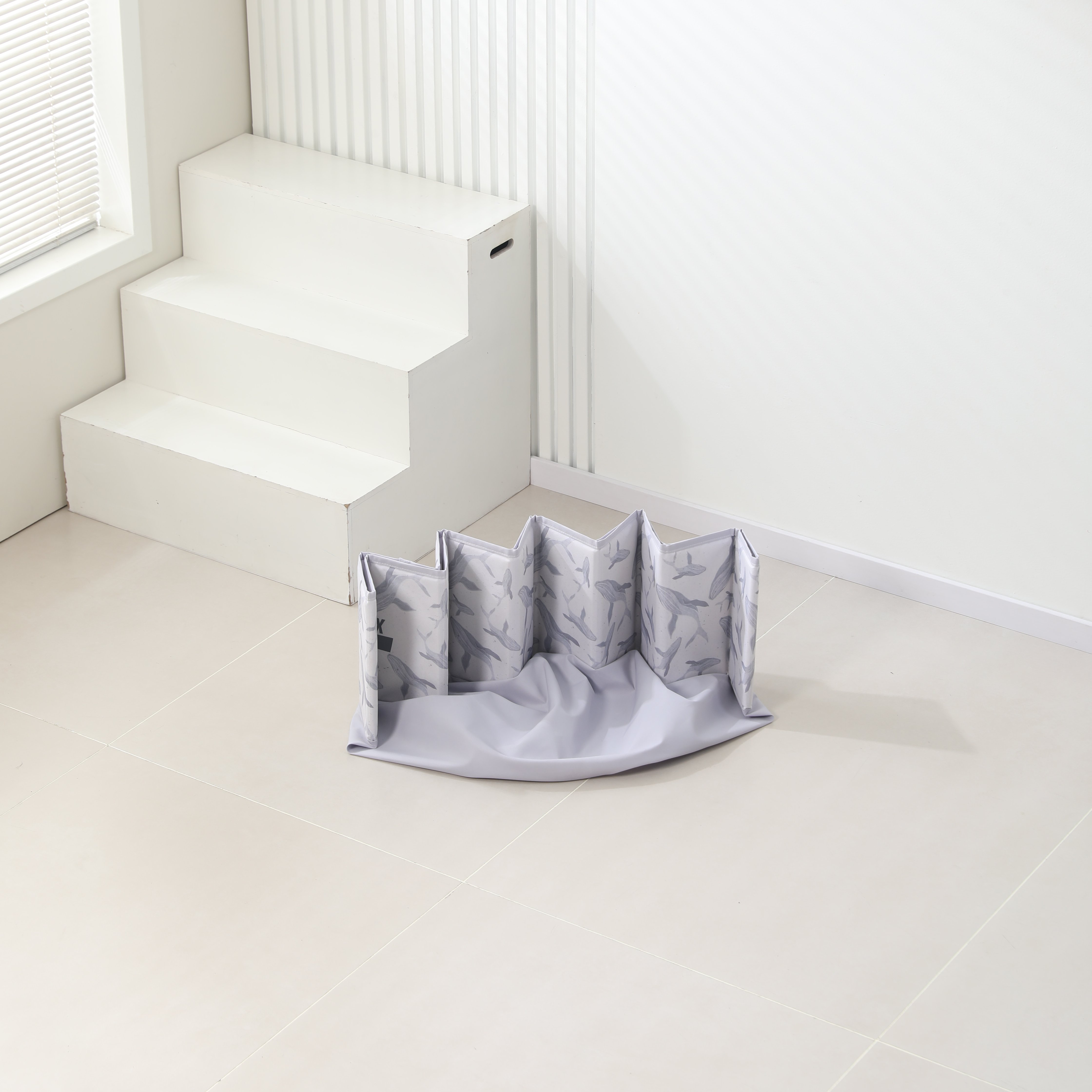 Сухой бассейн для шариков UNIX Kids Ocean 100 см Grey (без шариков) - фото 14