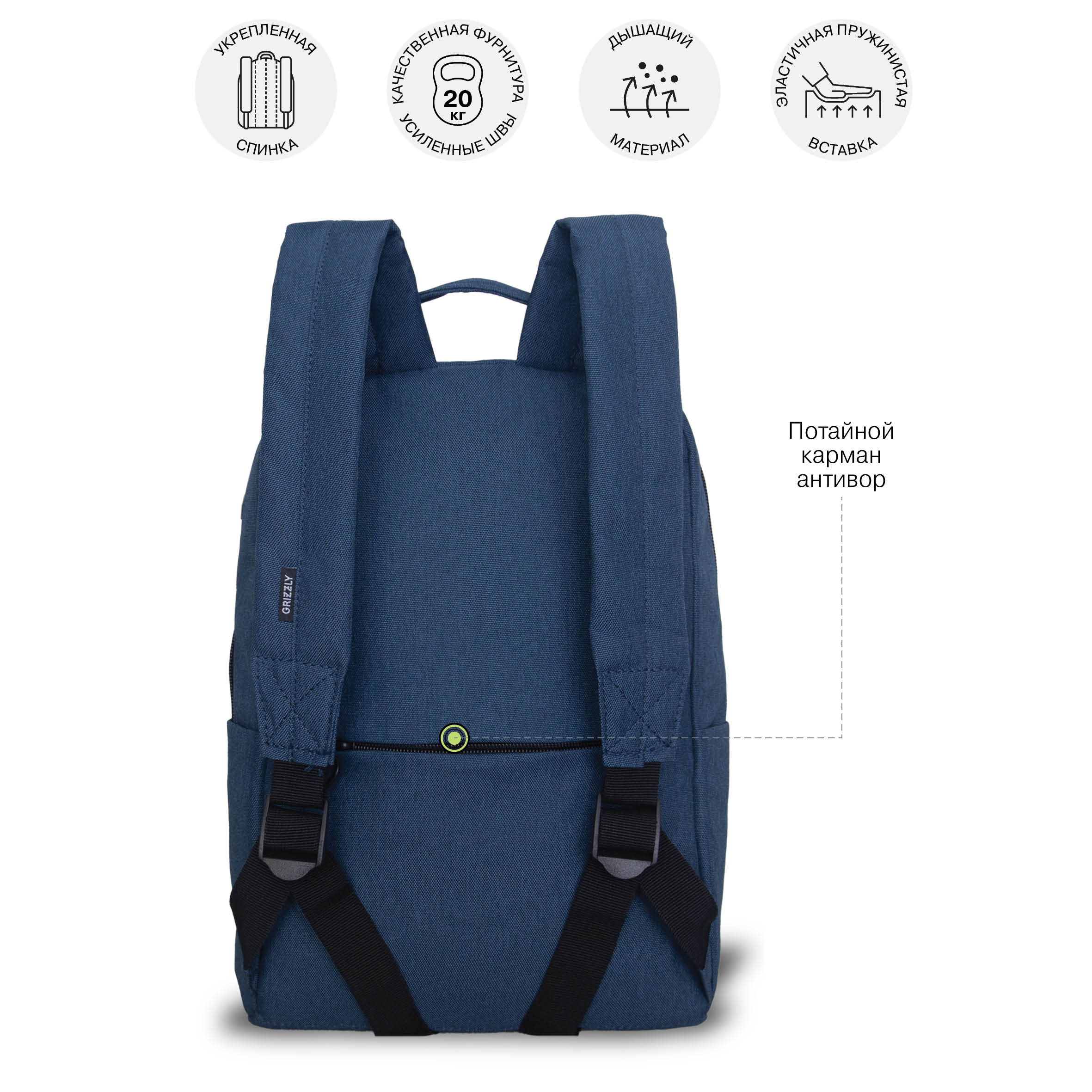 Рюкзак Grizzly для девочки - фото 8