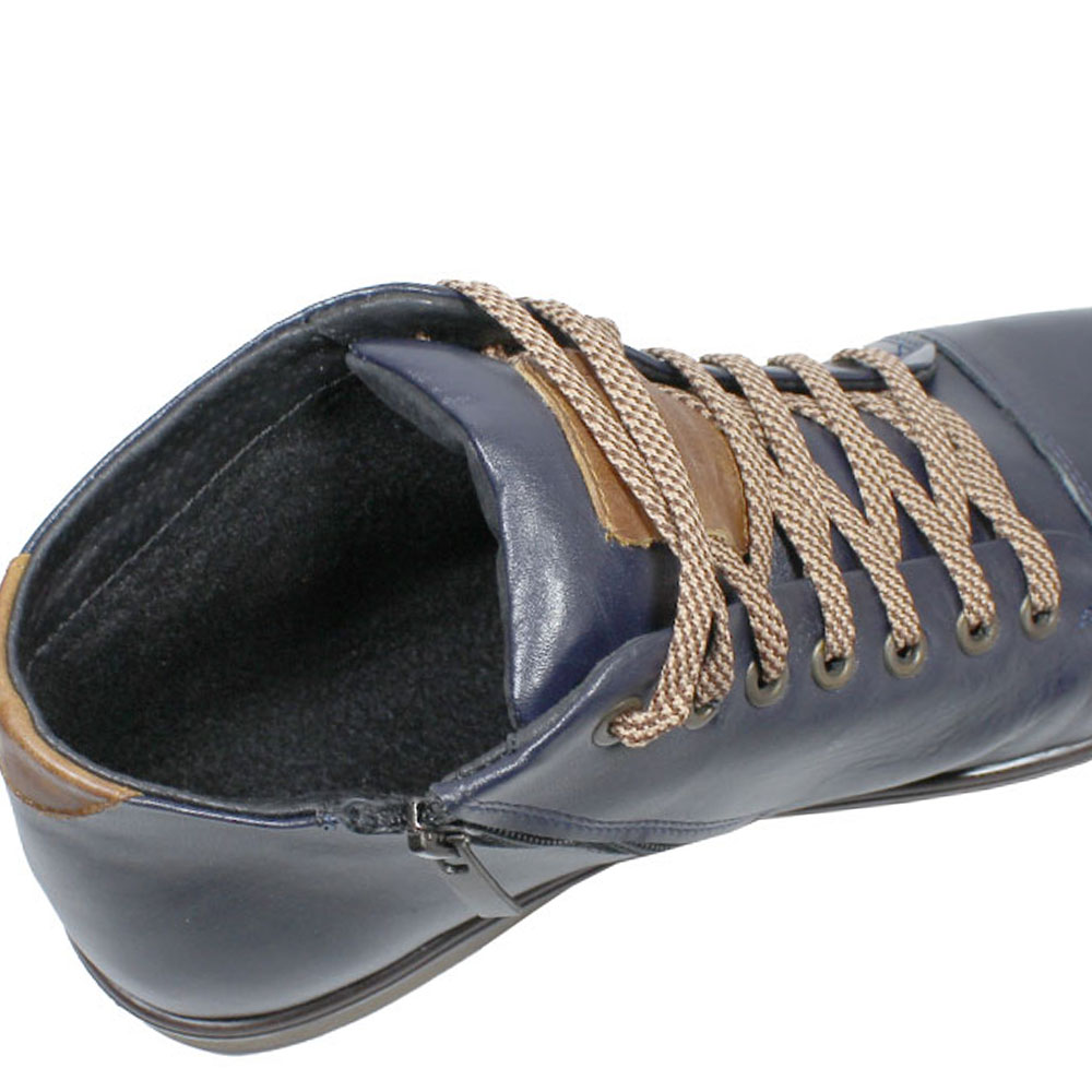 Полуботинки Europen 26167кожа-SV EUROPEN Полуботинки,синий кожа - фото 4
