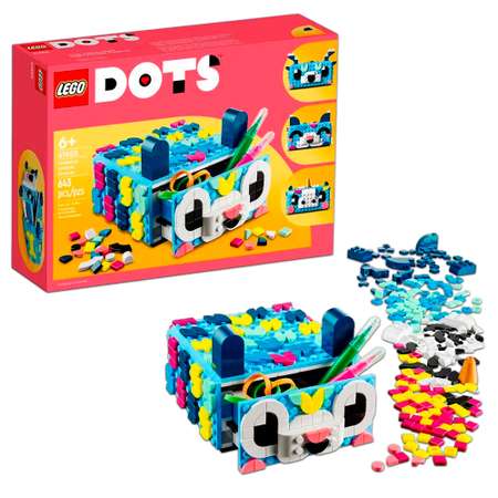 Конструктор LEGO DOTS Креативный ящик Животные блочный