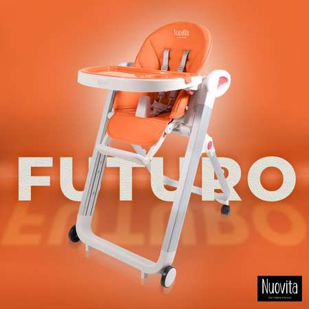 Стульчик для кормления Nuovita Futuro Bianco Arancione классический