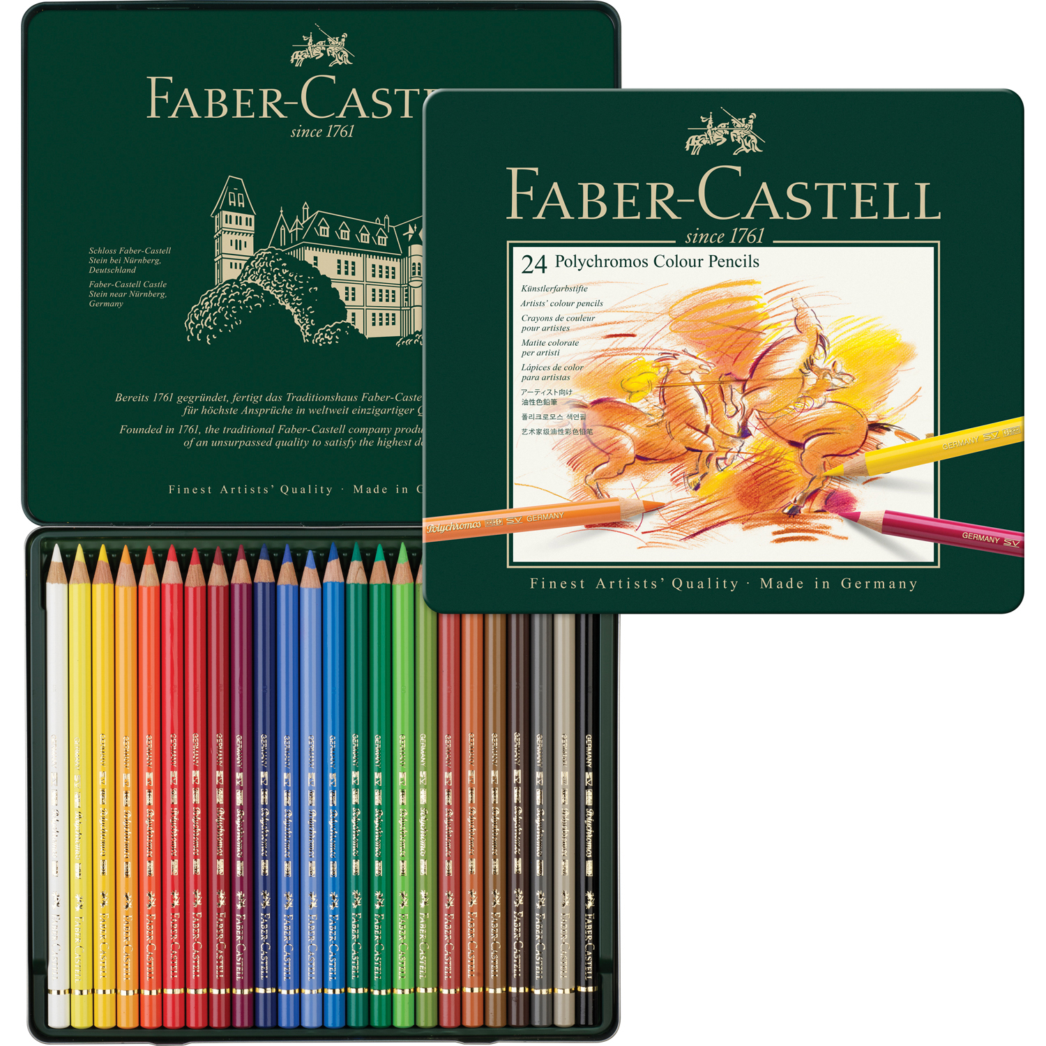 Карандаши цветные Faber Castell 24 шт. - фото 2