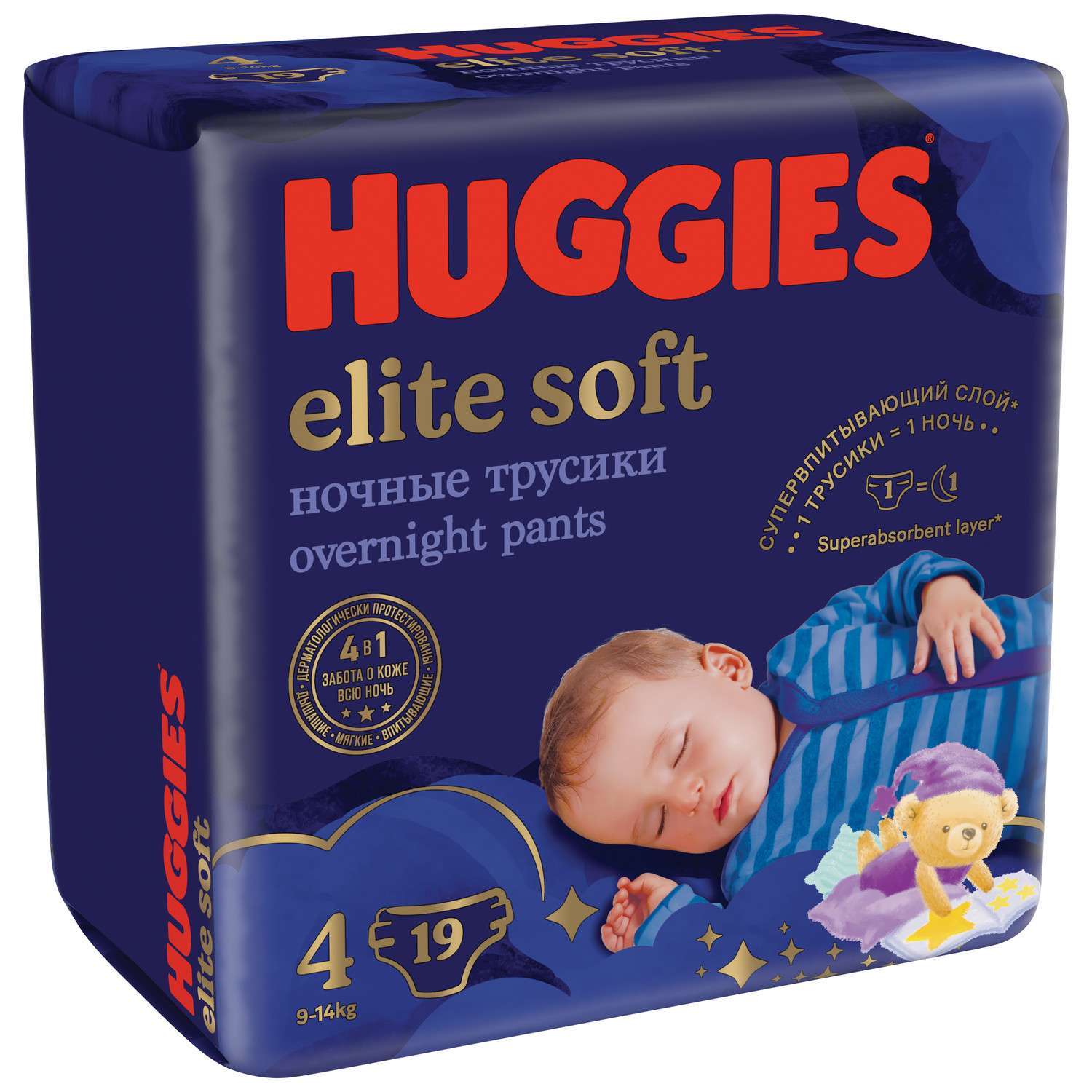Трусики Huggies Elite Soft ночные 4 (9-14 кг) 19 шт. - фото 2
