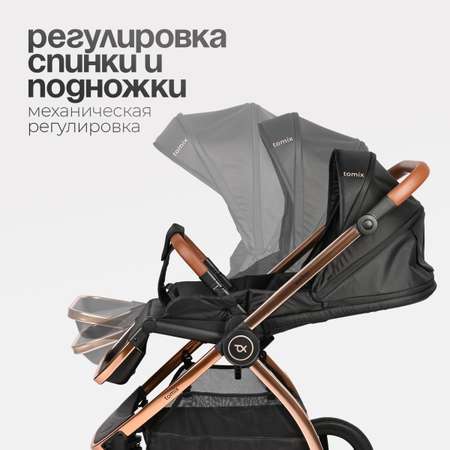Коляска 2в1 Tomix Walker lux черный