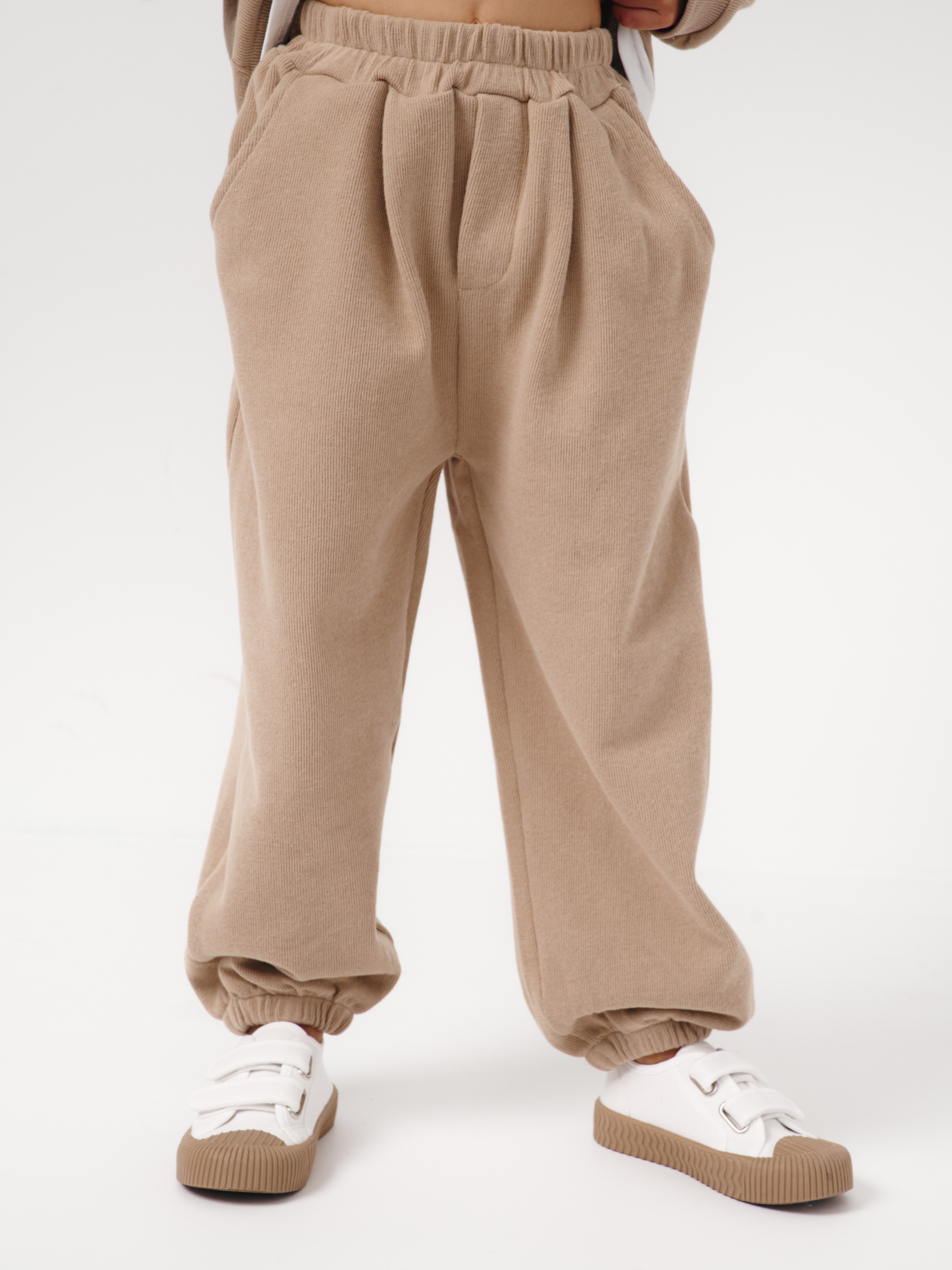 Костюм спортивный OZITI KIDS ok010235/бежевый - фото 7