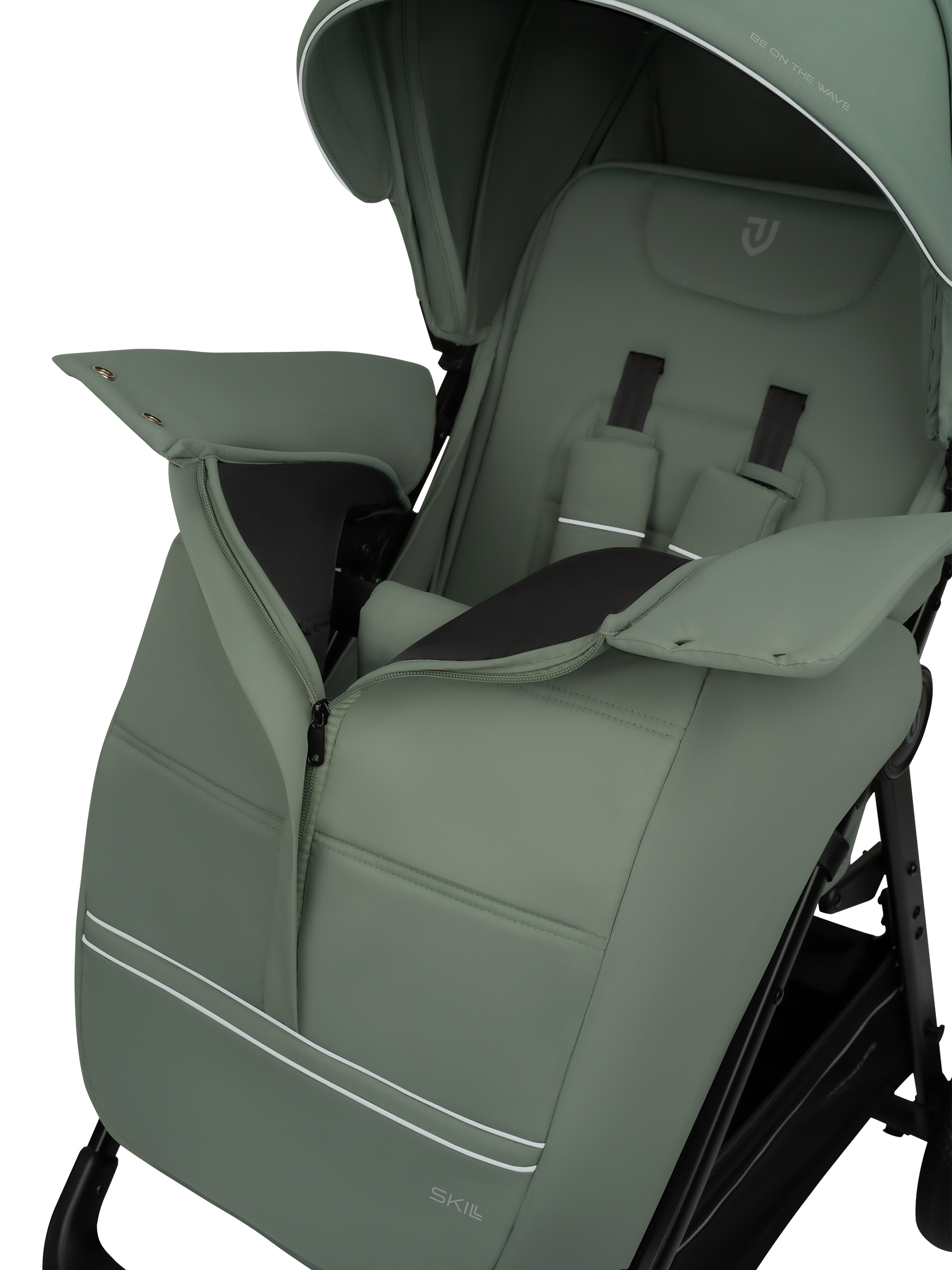 Коляска прогулочная JOVOLA Skill зеленый - фото 23