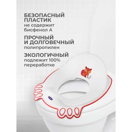 Накладка на унитаз Kidfinity Дорожный белый