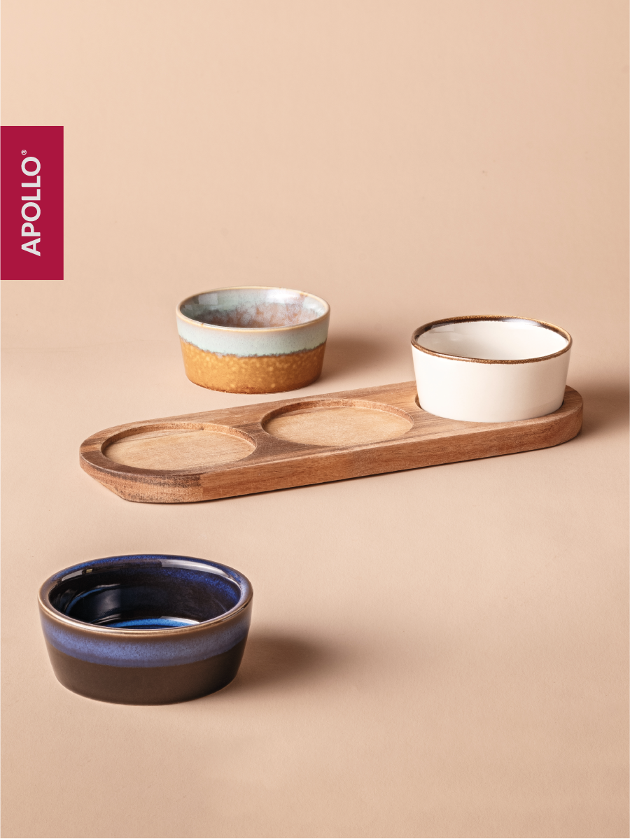 Менажница с подставкой APOLLO 3 предмета - фото 7