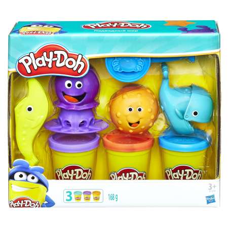 Пластилин Play-Doh Подводный мир 3 цв.
