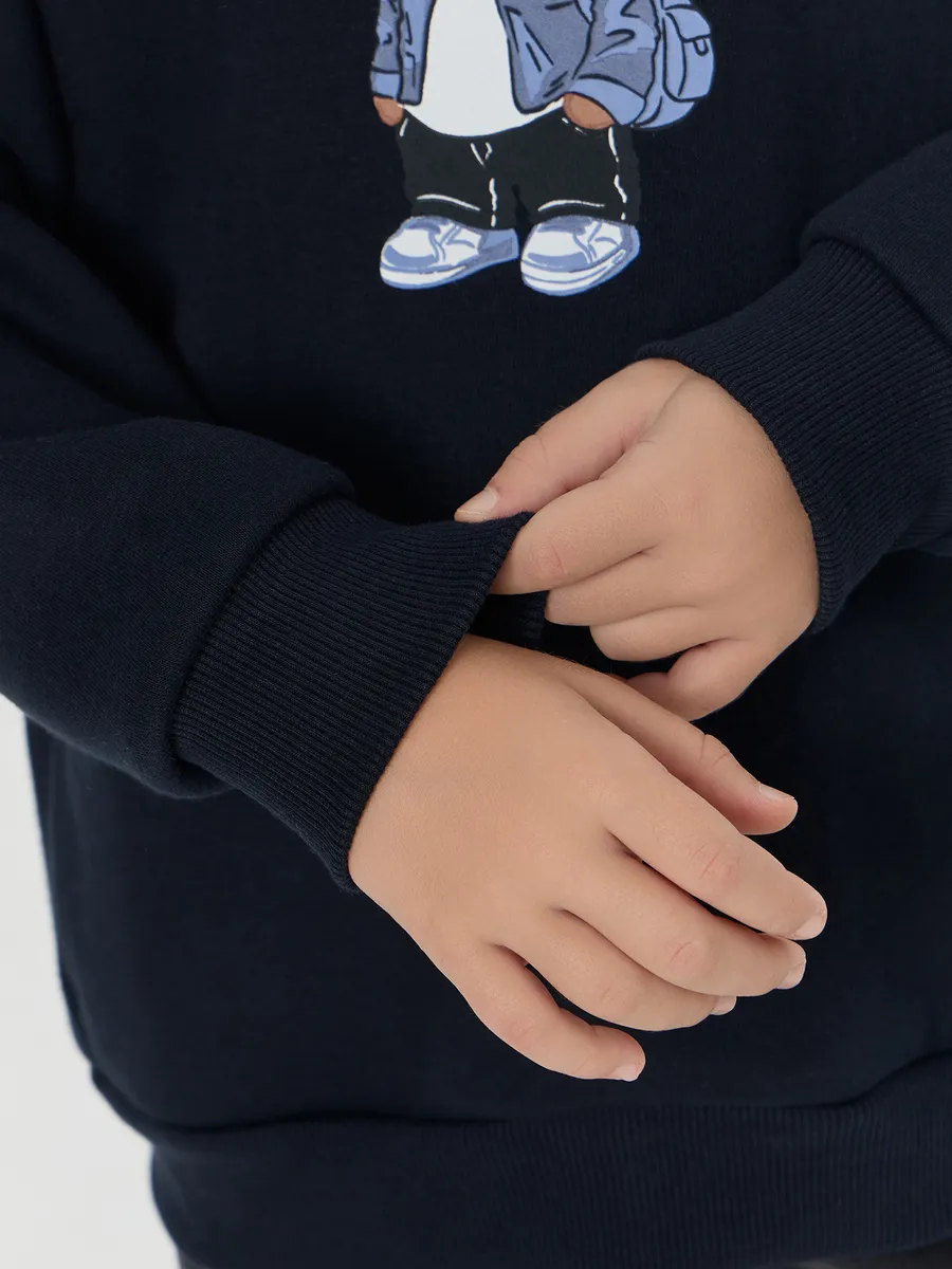 Худи Mark Formelle (Марк Формэль) 123441/неви +печать1 - фото 7