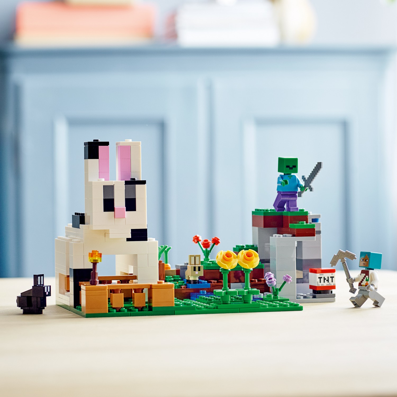 Конструктор LEGO Minecraft Кроличье ранчо блочный - фото 8