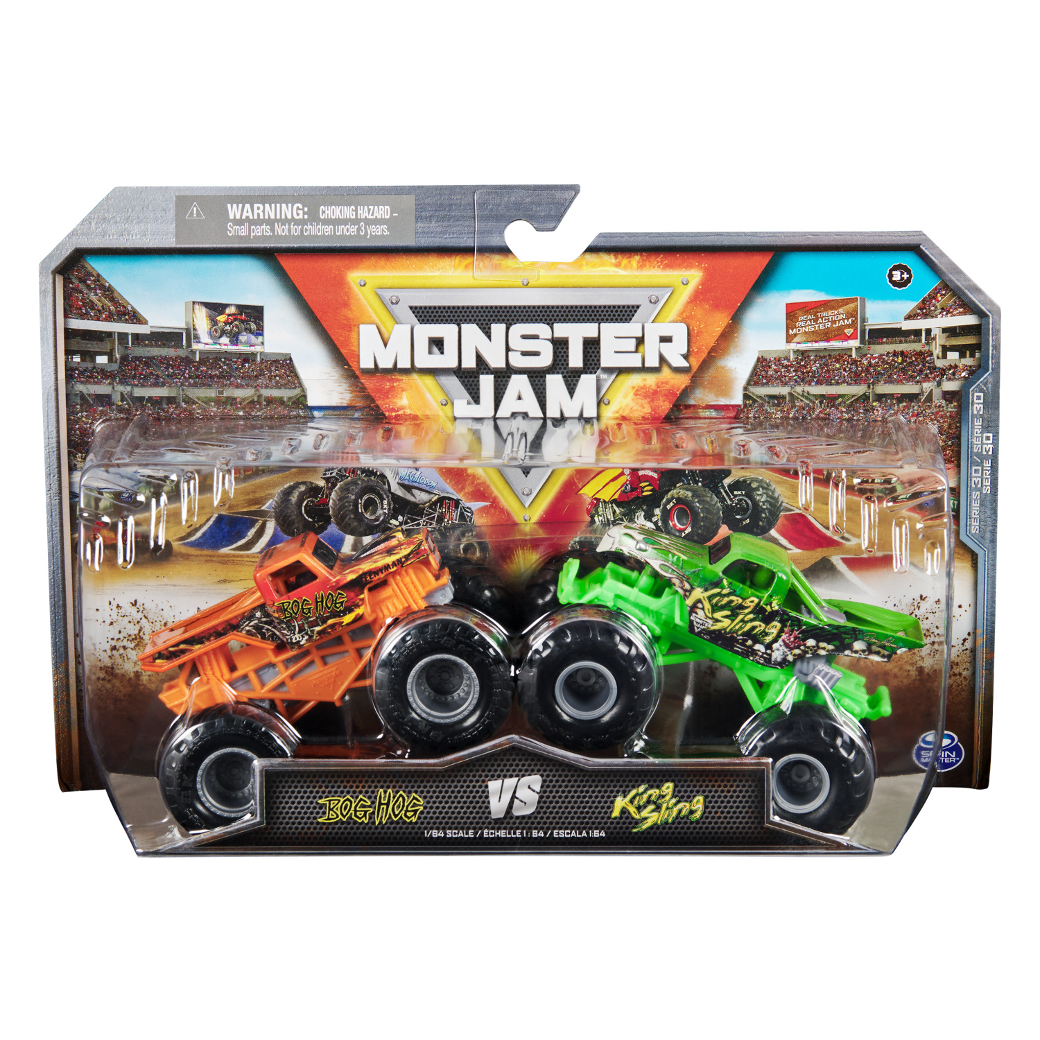 Набор игровой Monster Jam Bog Hog VS King Sling 63243 - фото 4