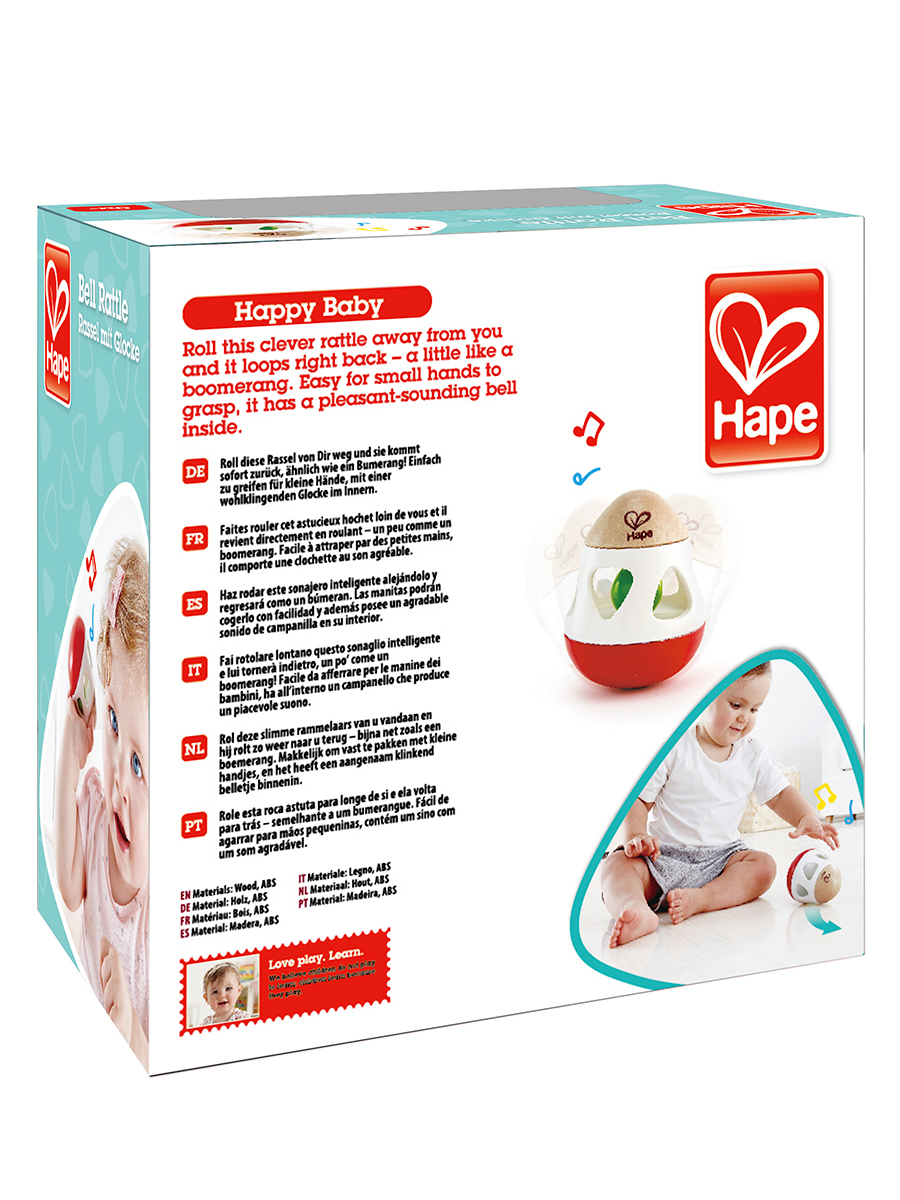 Игрушка Hape неваляшка Звон колокольчика - фото 10
