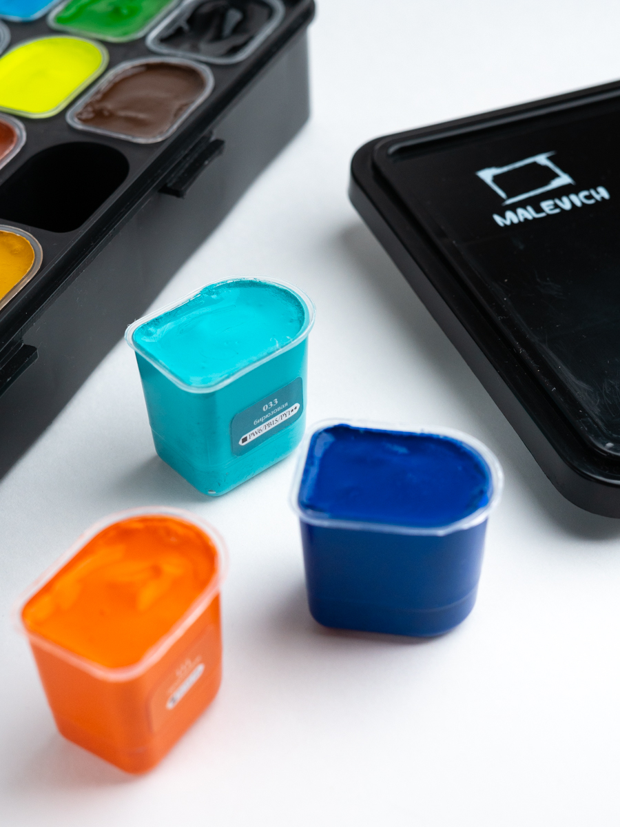 Краски гуашь Малевичъ 24 цв. - фото 18