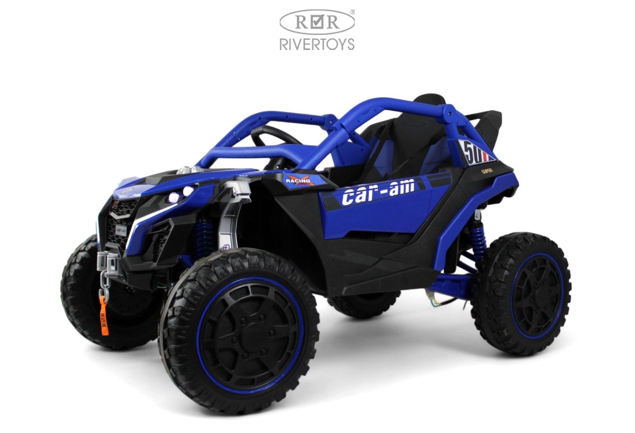 Электромобиль RIVERTOYS Z707ZZ-BLUE С пультом ДУ - фото 1