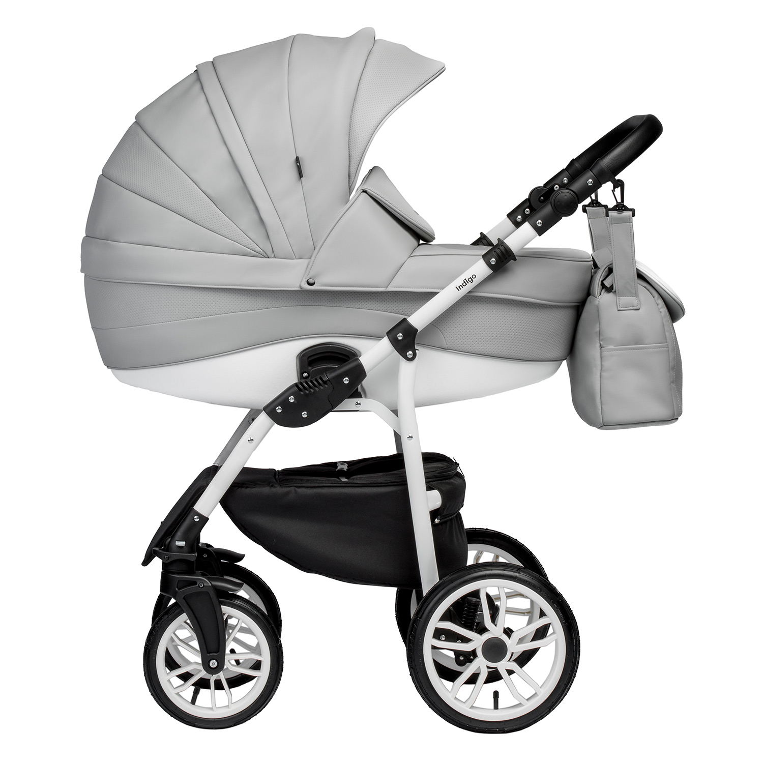 Коляска 2в1 Indigo Special 04 серый - фото 2