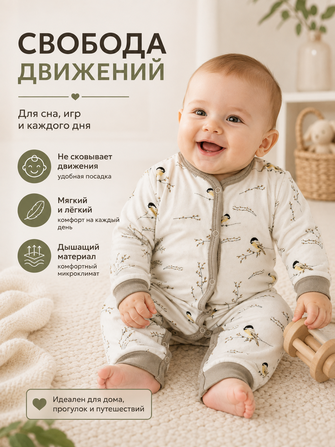 Комбинезон Milkymania 120синичкибезследа - фото 7