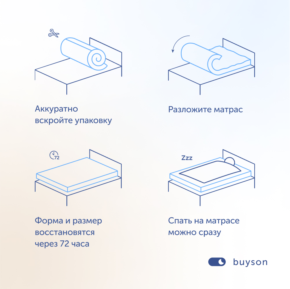 Матрас buyson BuyJoy 120х60 - фото 14