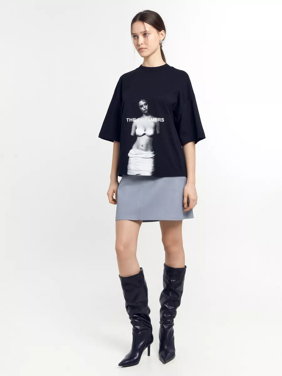 Изображение товара Футболка Mark Formelle женская оверсайз хлопок большие размеры