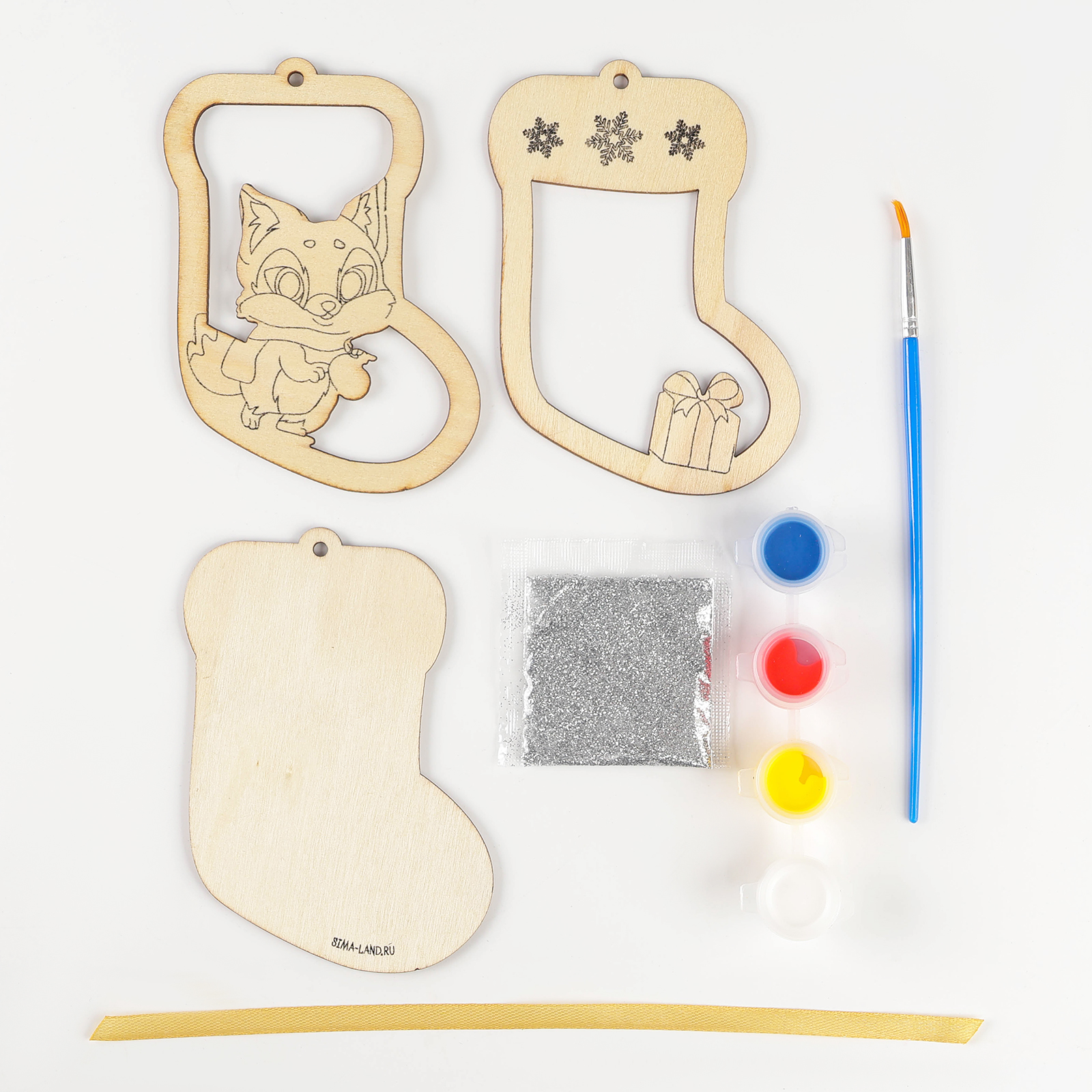 Набор для творчества Лесная мастерская роспись красками - фото 3