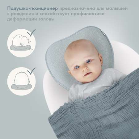 Подушка для новорожденного Nuovita Neonutti Trio Dipinto Синяя