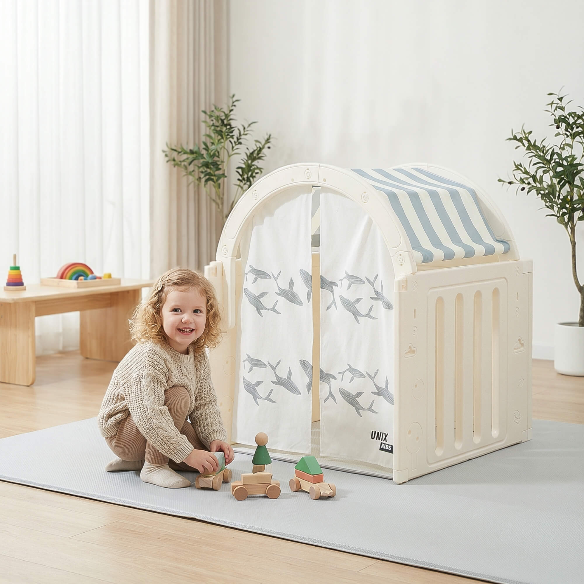 Домик UNIX Kids Ocean Grey для игр и отдыха - фото 15