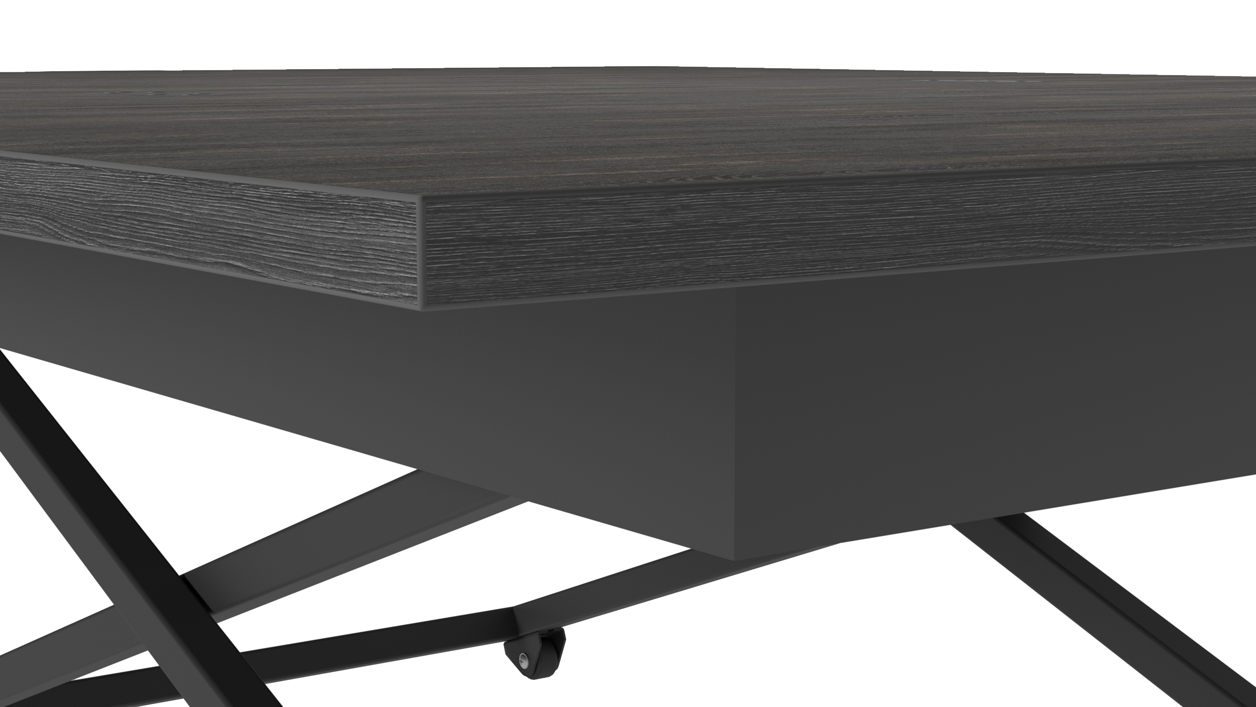 Стол-трансформер КАЛИФОРНИЯ МЕБЕЛЬ Андрэ Loft ЛДСП Интра Черный - фото 18