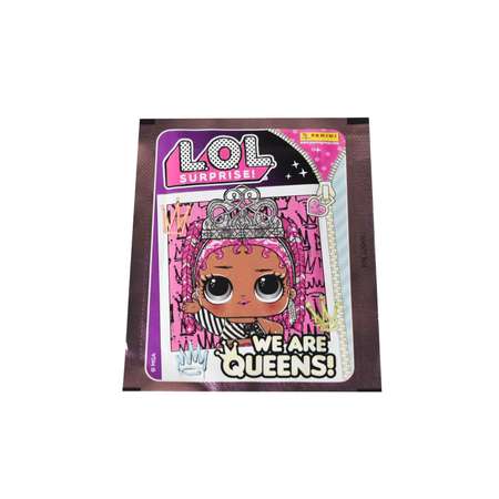Набор коллекционных наклеек Panini LOL WE ARE ALL QUEENS Мы все королевы 20 пакетиков в экоблистере