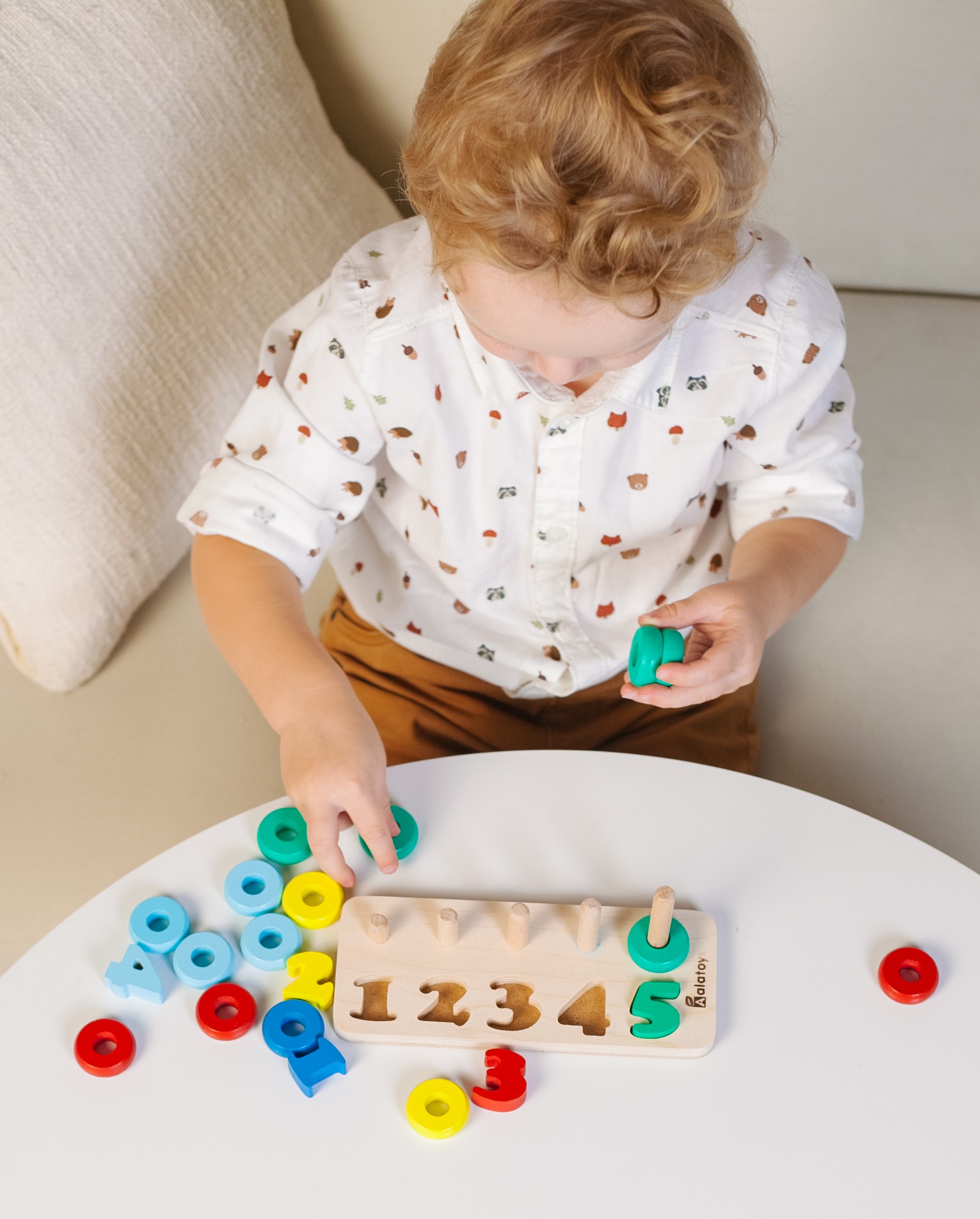 Игрушка Alatoys пирамидка Счёты в ассортименте - фото 12