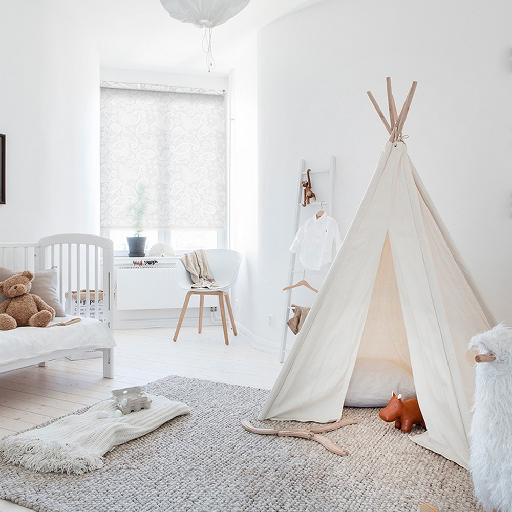 Рулонные шторы Эскар Шалюр Фрэнч белый 50х160 см - фото 3