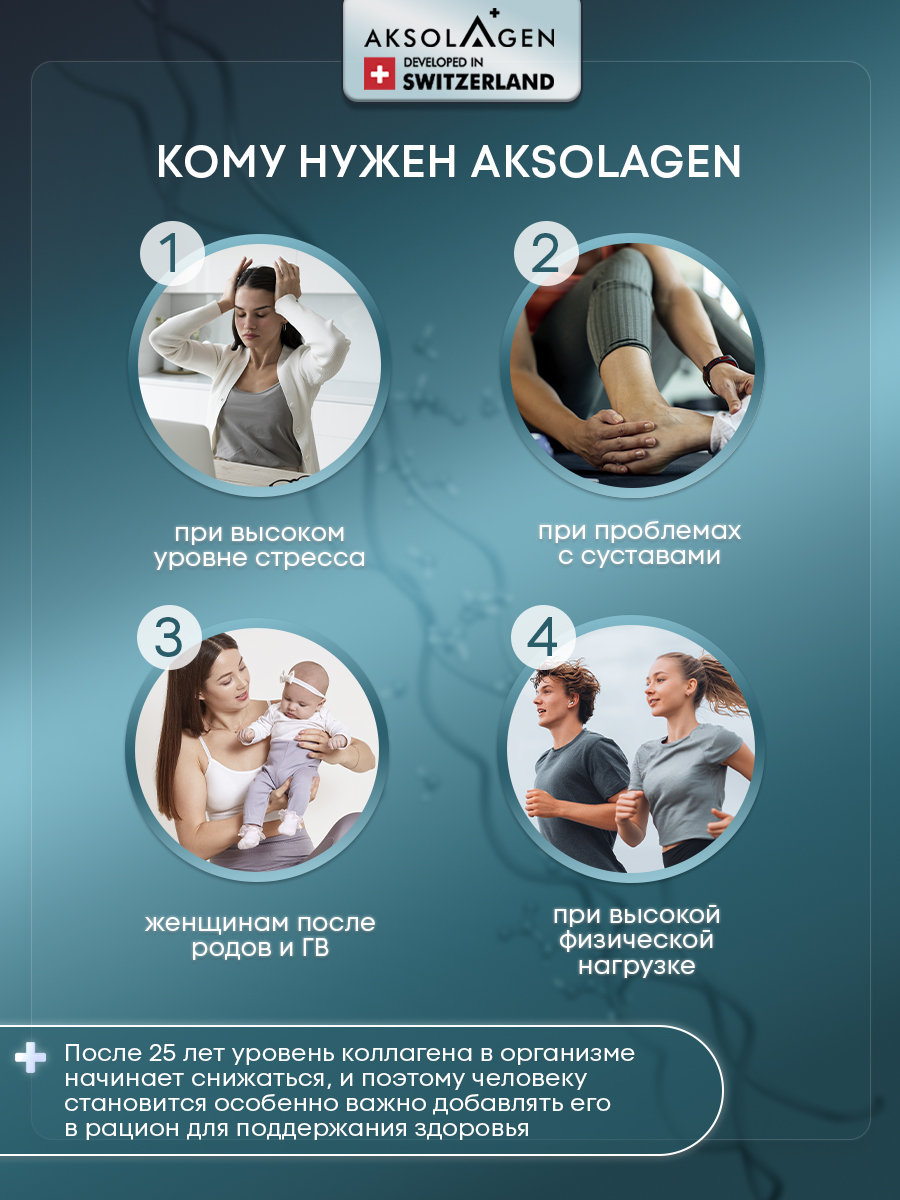 Морской Коллаген 2 типа AKSOLAGEN защита суставов и связок без добавок - фото 6