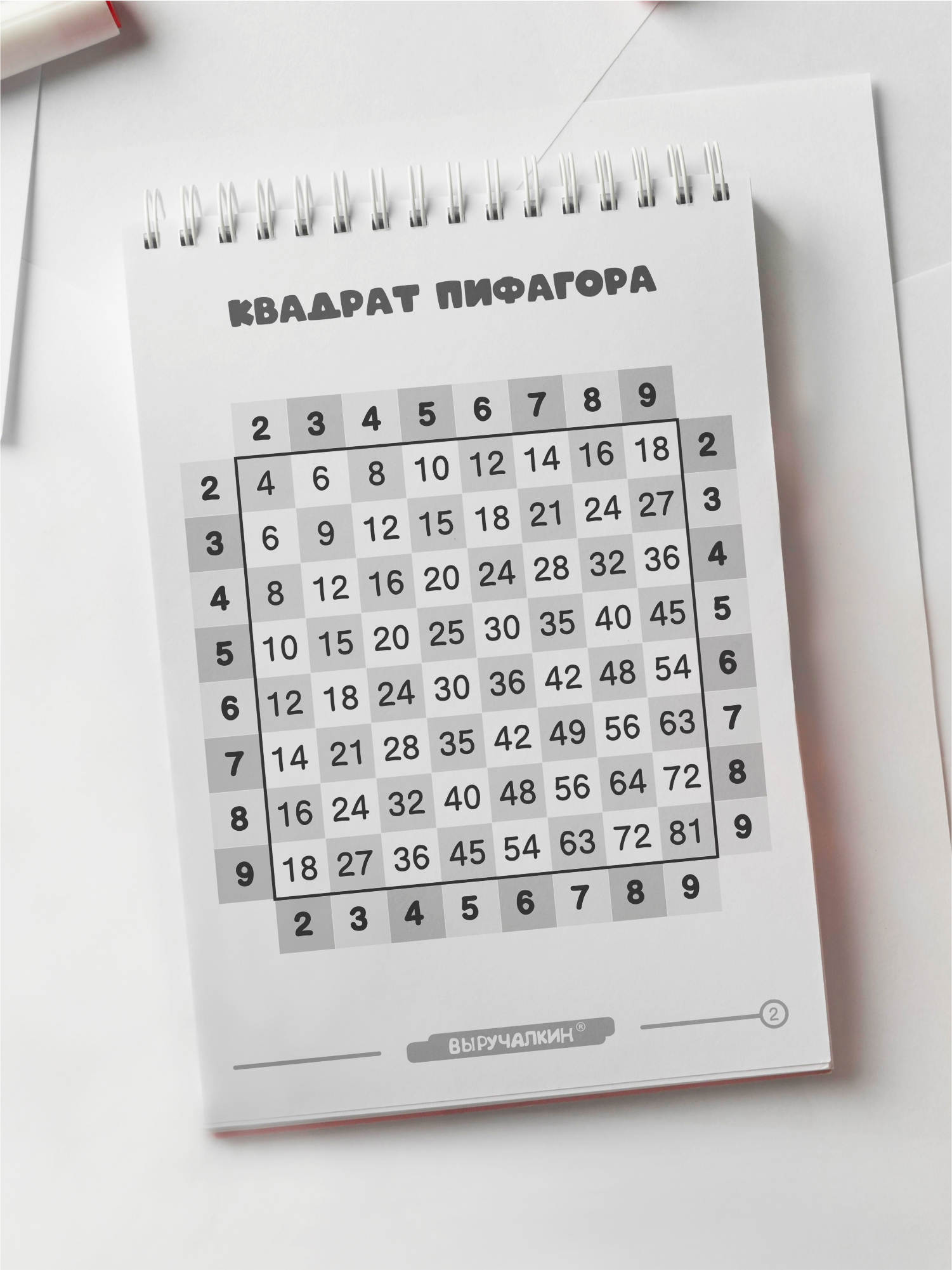 Блокнот Выручалкин Таблица умножения 62 лист. - фото 4