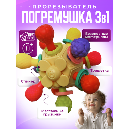 Прорезыватель Mamagoods белая Сфера Космос