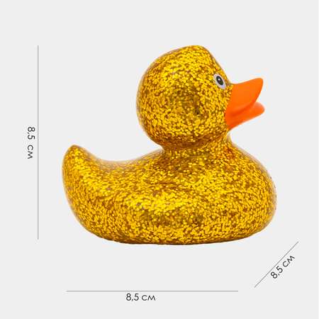 Игрушка Funny ducks Диско золотая уточка для ванны