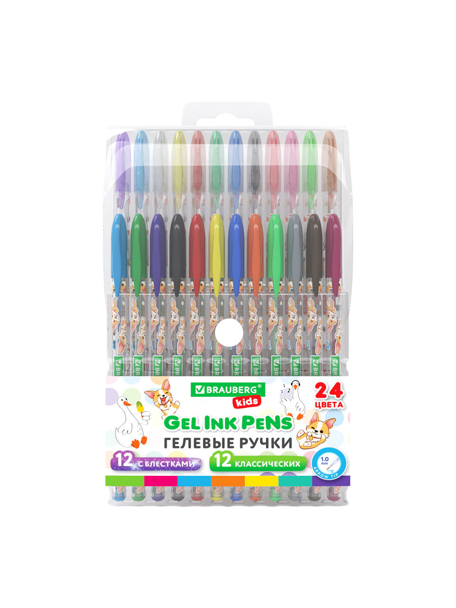 Ручка гелевая Brauberg 24 шт. - фото 2