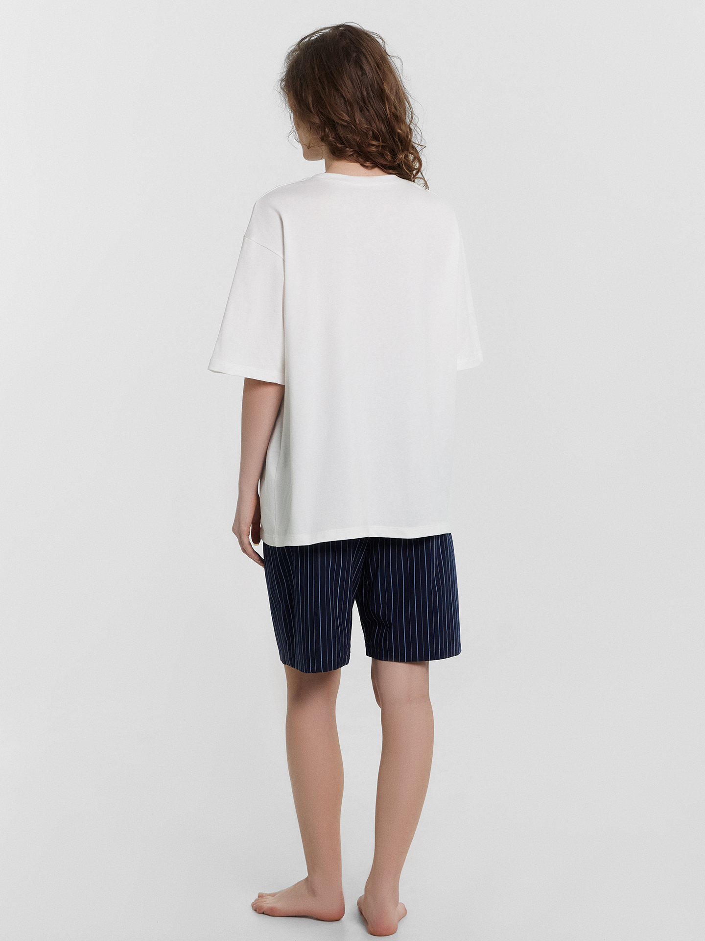 Пижама Mark Formelle (Марк Формэль) 592596/белый +голубая полоска на море - фото 5