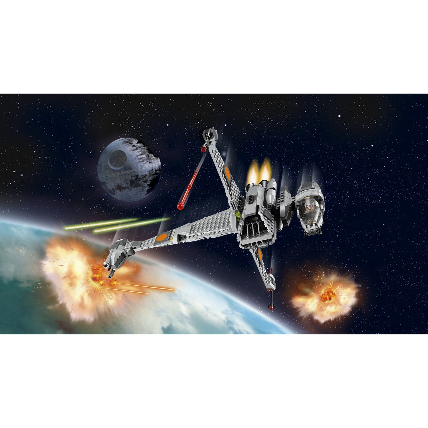 Конструктор LEGO Star Wars Истребитель B-Wing блочный - фото 6