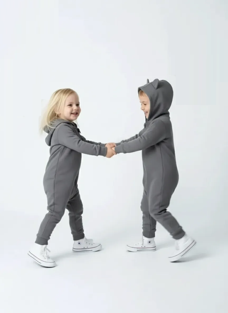 Комбинезон Лапушка 5055ф серый - фото 4