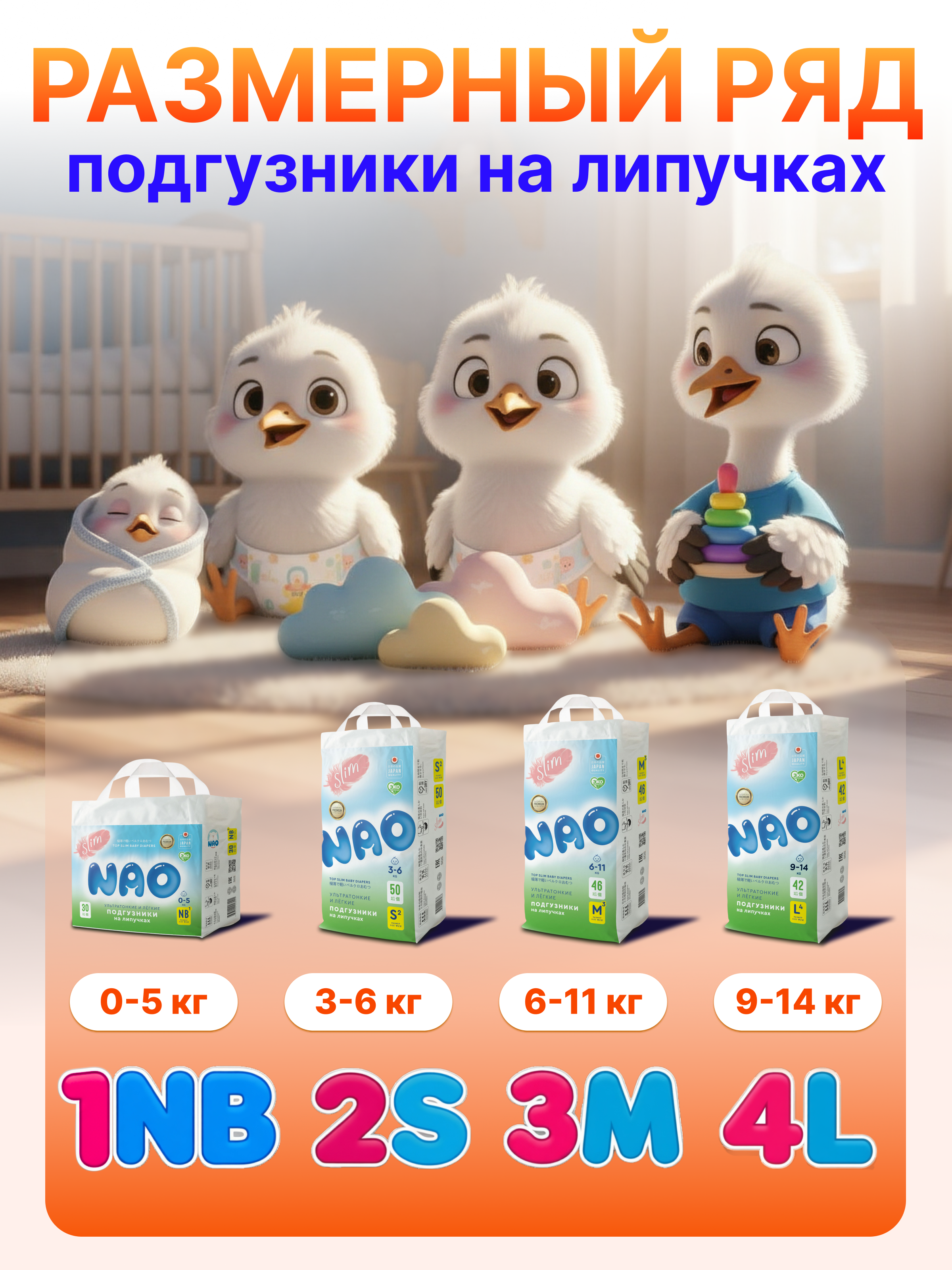 Подгузники NAO Comfort+ для новорожденных S (3-6 кг) 50 шт. - фото 6
