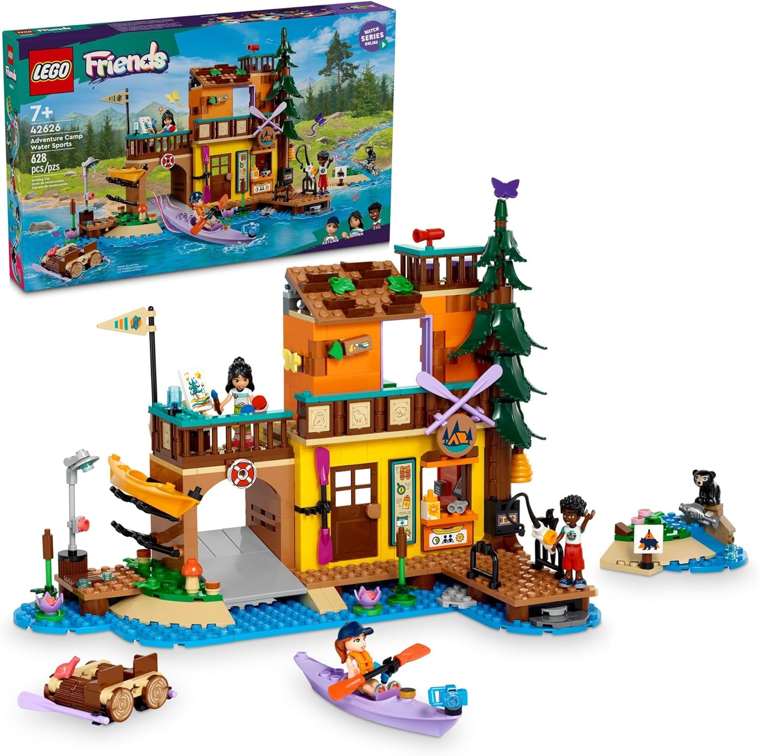 Конструктор LEGO Friends Лагерь Водные виды спорта 628 дет. - фото 1