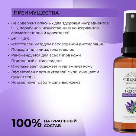 Гидролат Siberina 50 мл
