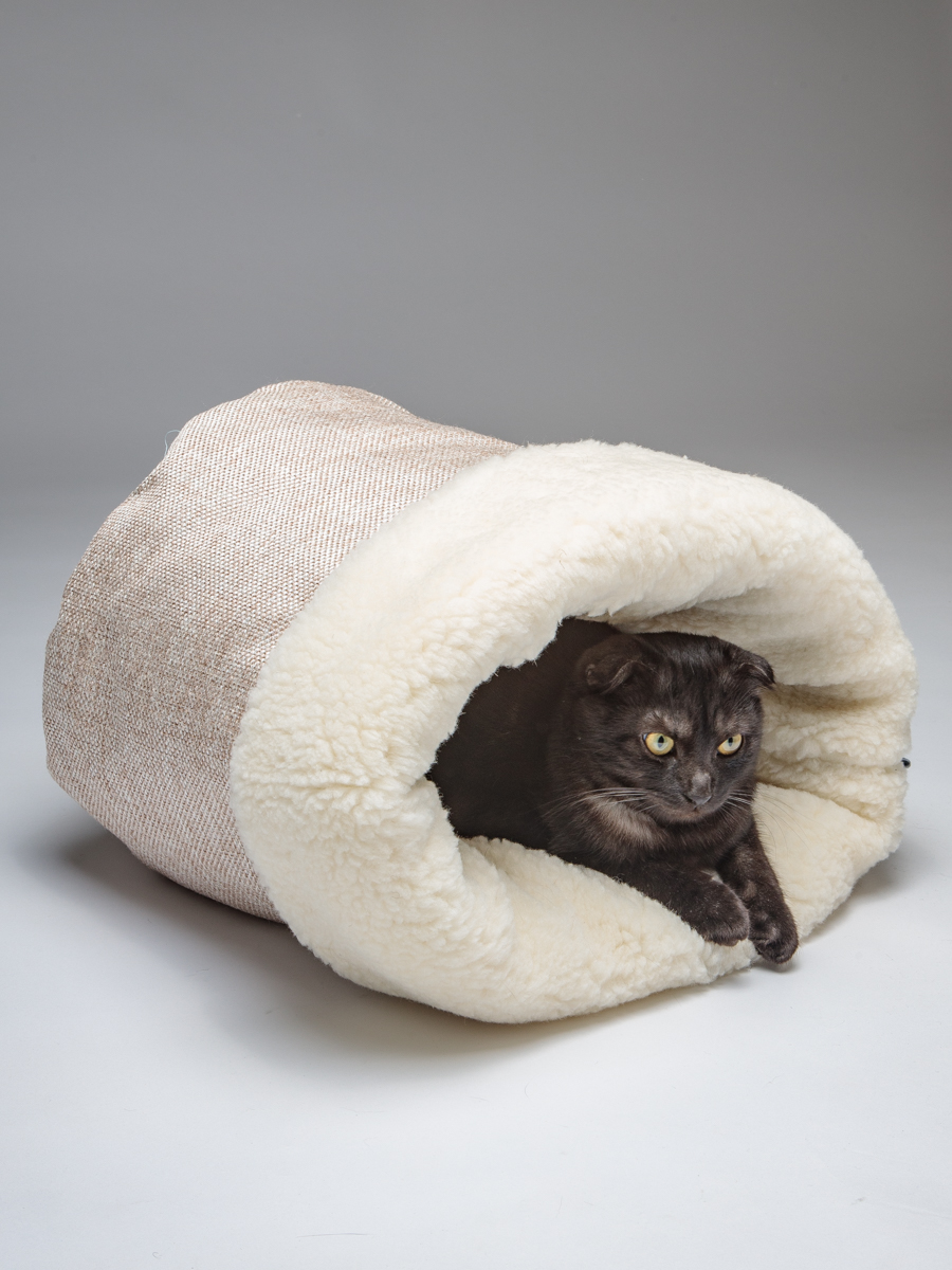 Домик для животных Пятница Нора Бежевая Рогожка - фото 1