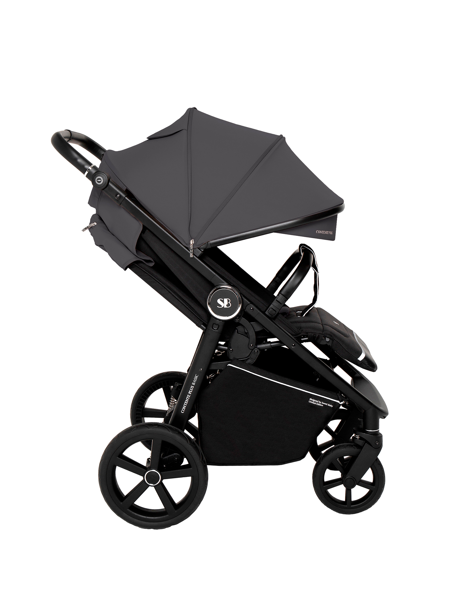 Коляска прогулочная Sweet Baby Contente Plus Basic Grey серый - фото 15