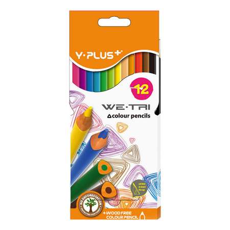 Карандаши цветные Y-plus 12 шт.