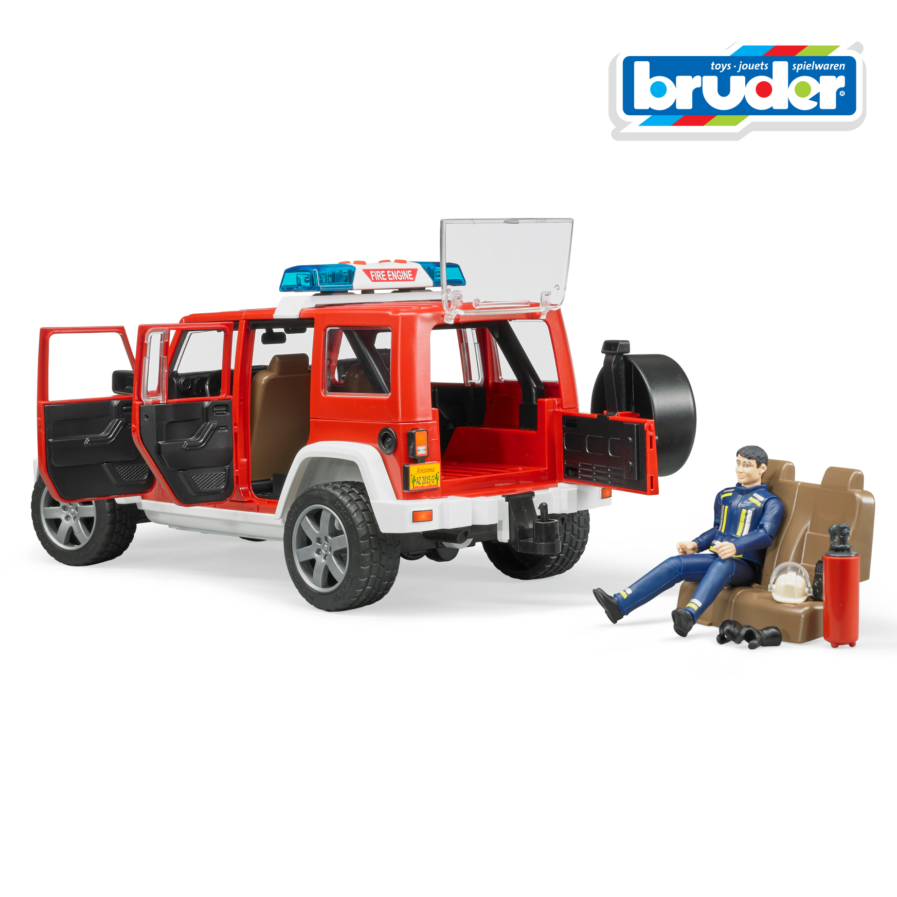 Внедорожник Bruder Jeep Wrangler Unlimited Rubicon 1:16 02-528 - фото 5