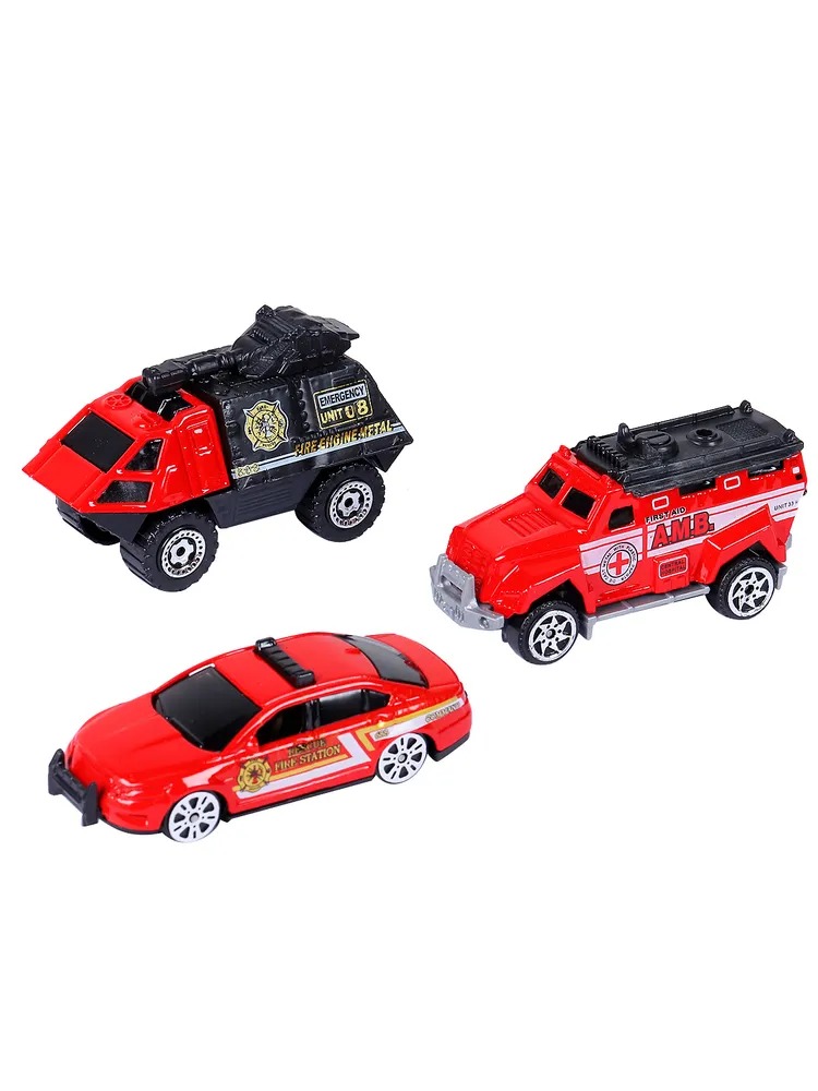 Игровой набор AUTODRIVE Машинки металлические 3шт 1:64 JB0403951 - фото 5
