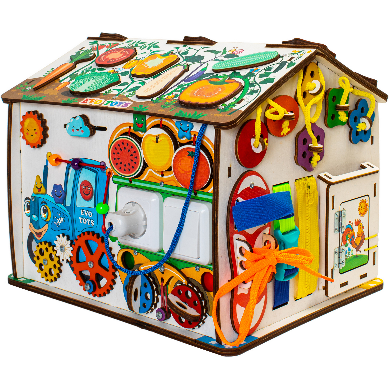Игрушка Evotoys бизиборд Смайлики - фото 18