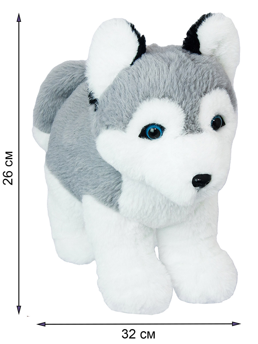 Мягкая игрушка All About Nature собачка Хаски - фото 2