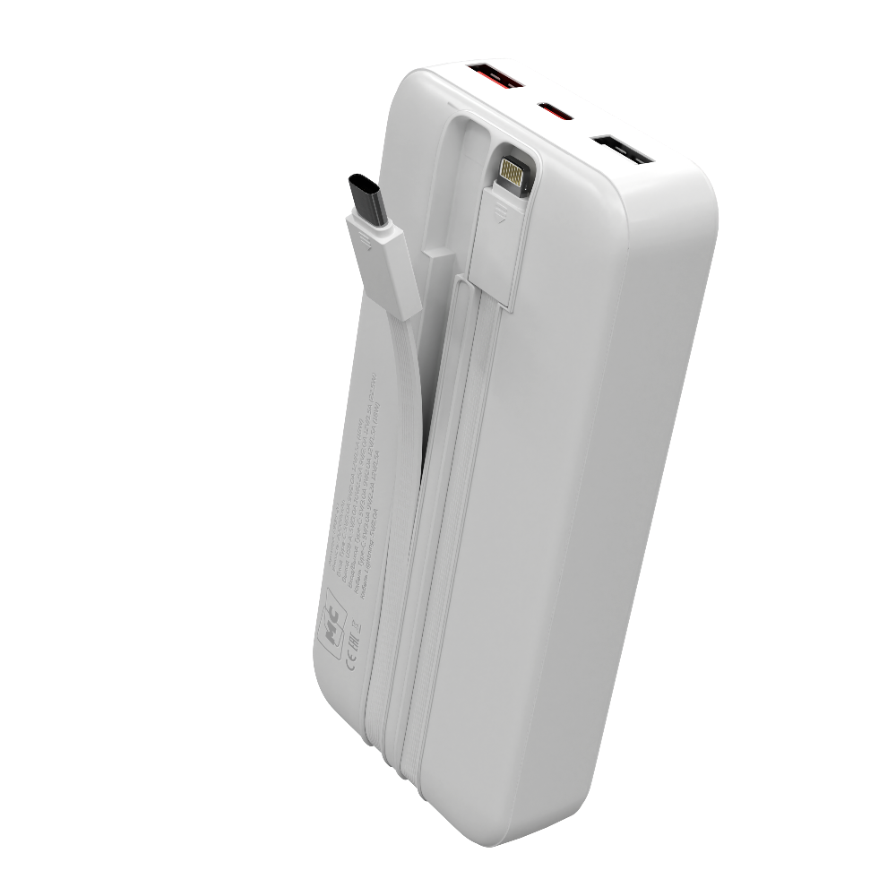 Внешний аккумулятор 20000mAh More Choice PB35-20 White - фото 3