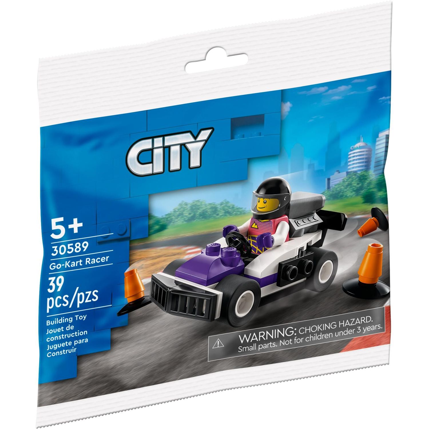 Конструктор LEGO City Картинг-гонщик 39 дет. - фото 1